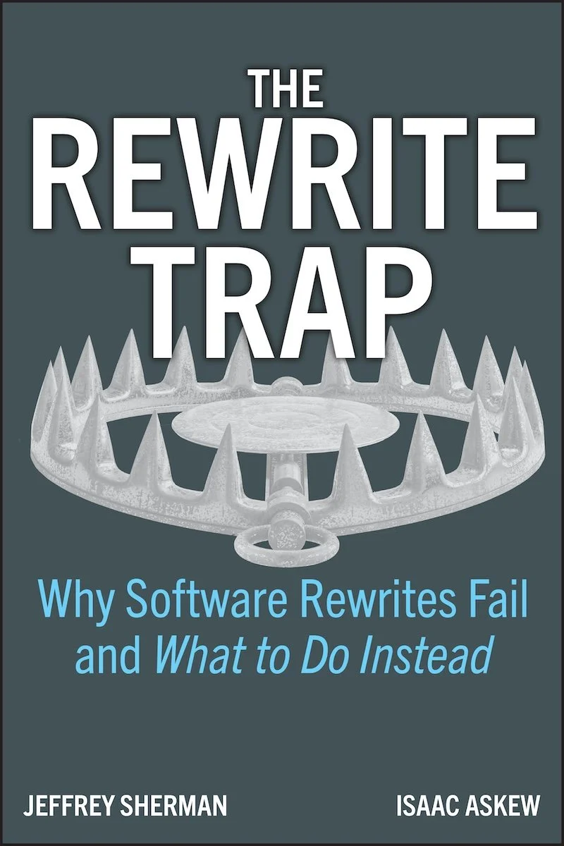The Rewrite Trap by Jeffrey Sherman and Isaac Askew — book cover